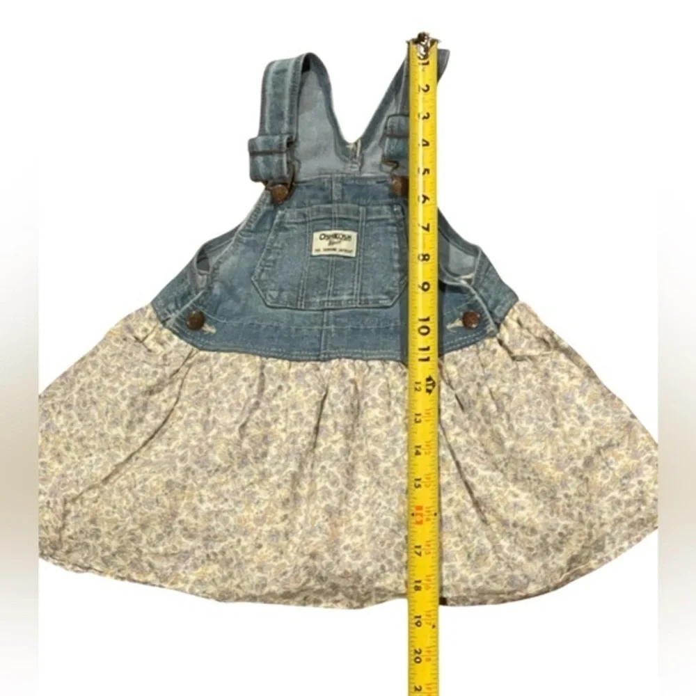 Girls 24 Months Osh Kosh B'gosh Denim Jumper Dress Skirt Overalls Jean OshKosh